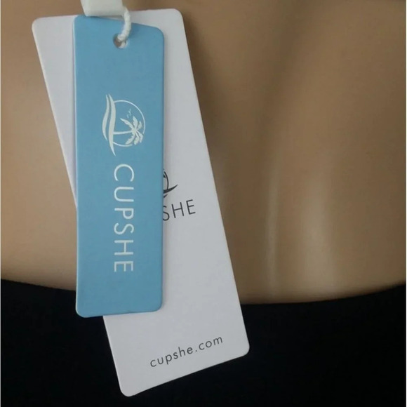 Cupshe Teal Blue Caged Cheeky Bikini - Picture 2 of 3